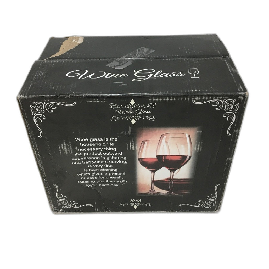 Set of 6 Crystal Clear Avant Garde Full Bodied Bordeaux Red Wine Glasses DEMO