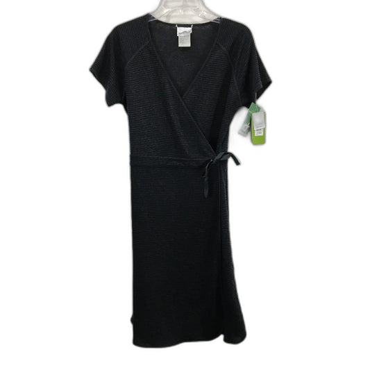 Kathmandu Adapt Granite Stripe Reversible Wrap Dress Ladies Size AU 12 NEW