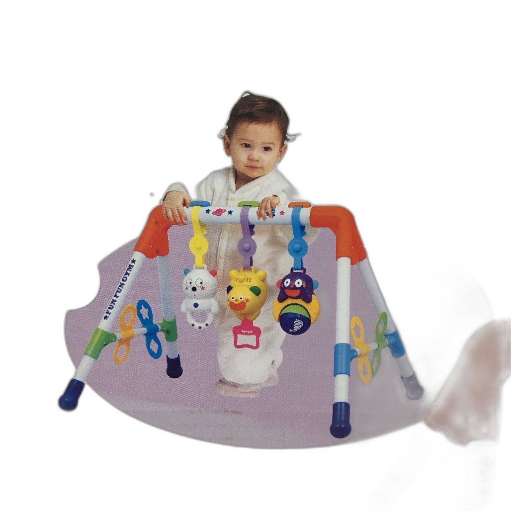 Toyroyal FunFun Baby Hanging Fidget Gym Bar with Sounds for Ages 2 Months Up NEW