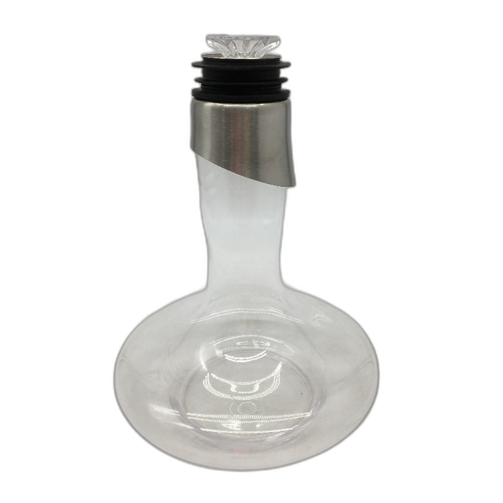 1500mL Crystal Clear Glass Wine Decanter with Built in Aerator Pourer NEW