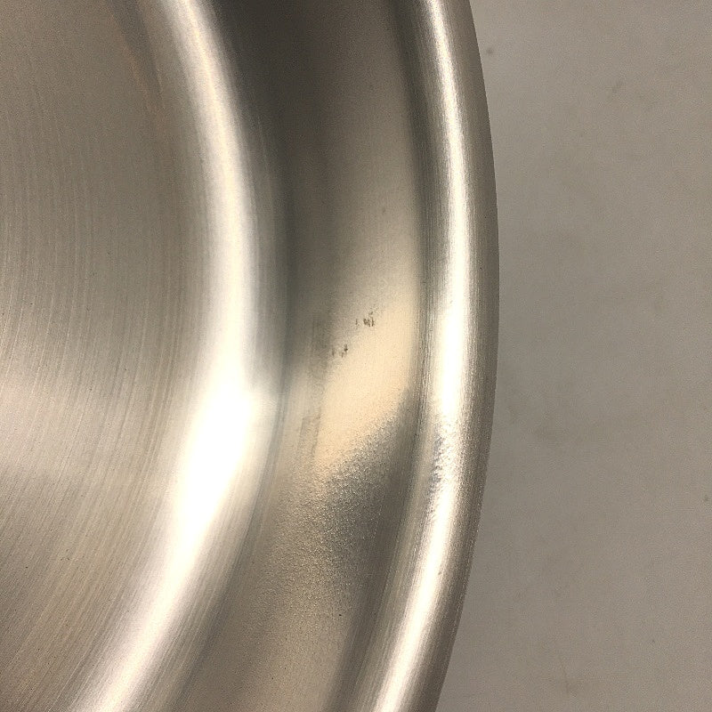 26cm Simple Stainless Steel Silver Frying Pan with Handle NEW
