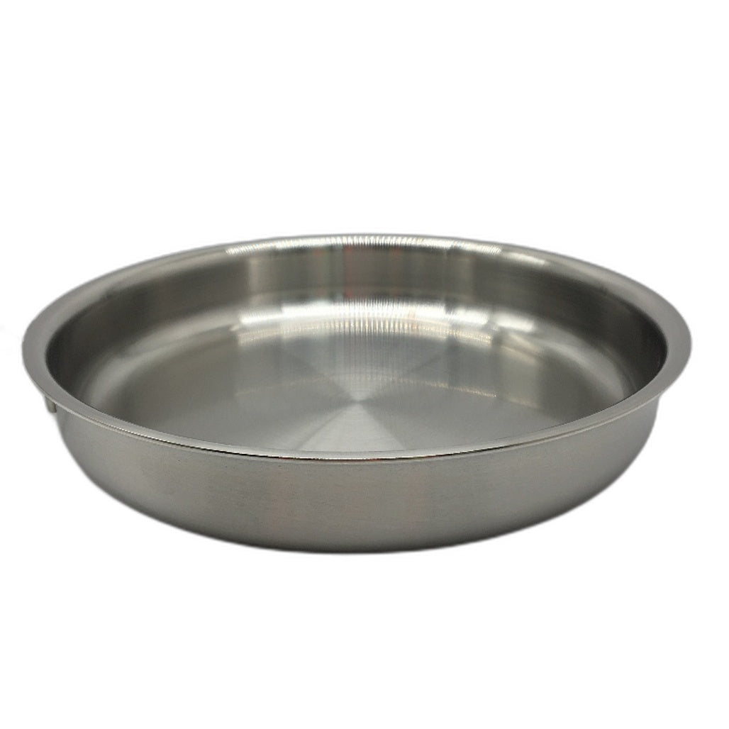 26cm Simple Stainless Steel Silver Frying Pan with Handle NEW