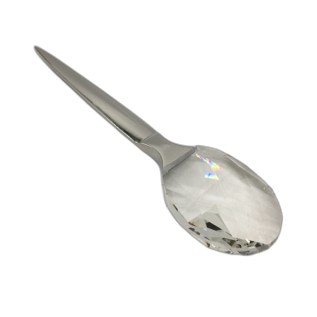 MJM Store Crystal Style Elegant Silver Metal Letter Opener in Gift Box NEW