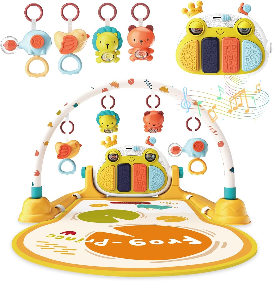 GILOBABY Gym Baby Activity Playmat with Kick and Play Musical Piano NEW