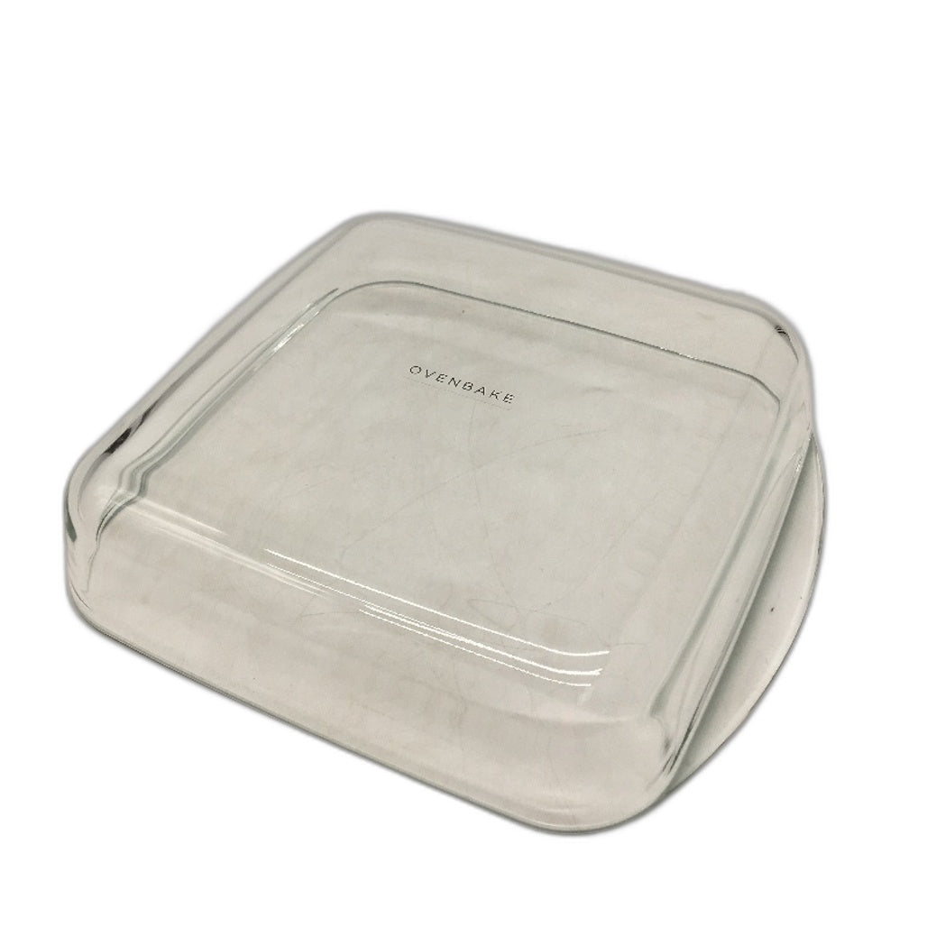 OvenBake 1.6L Oven and Microwave Safe Pure Square Baker Clear Glass Pan NEW