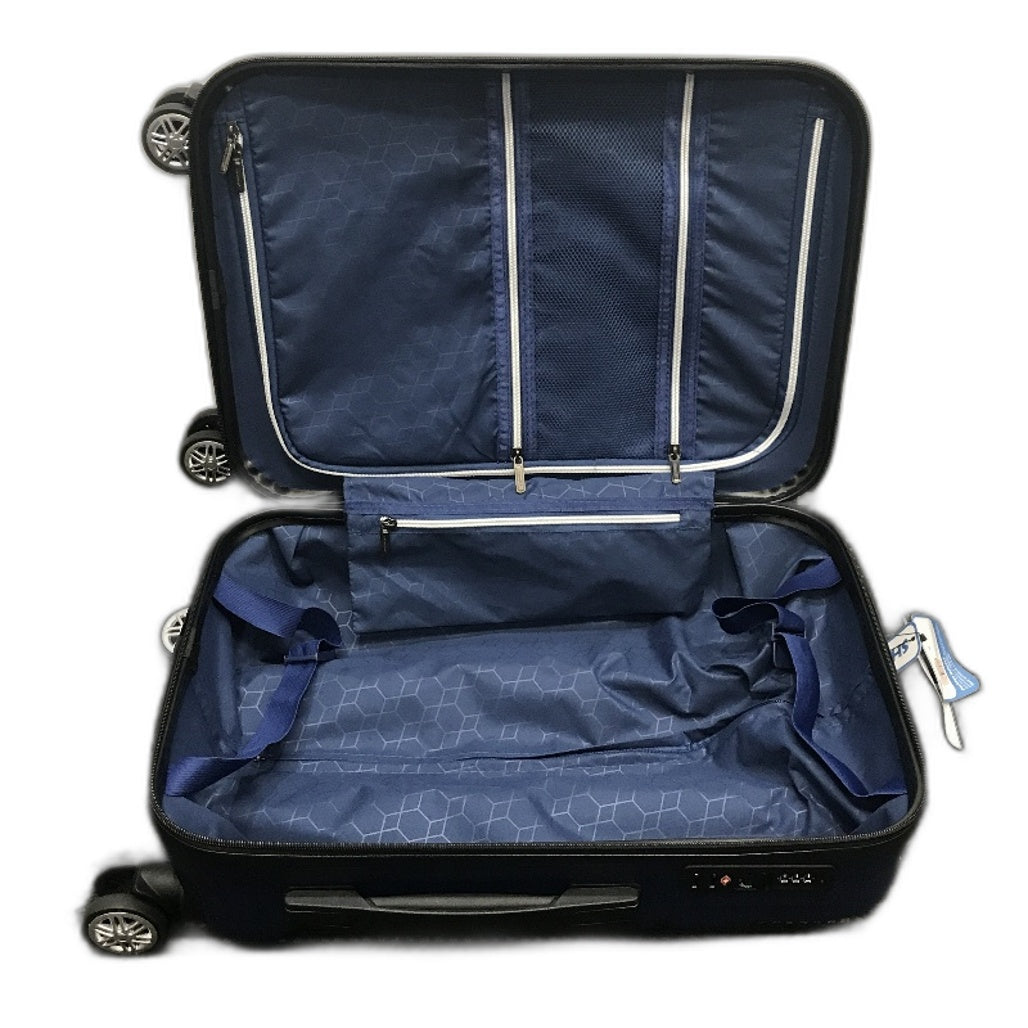 Showkoo 48cm Hand Carry Deep Blue Spinner Wheeled Travel Luggage Suitcase NEW