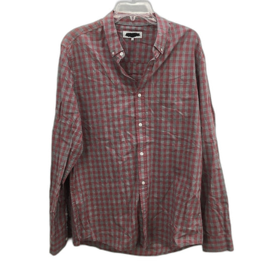 Jeanswest Watkins Grey & Red Check Long Sleeve Button Up Shirt Mens Size Large