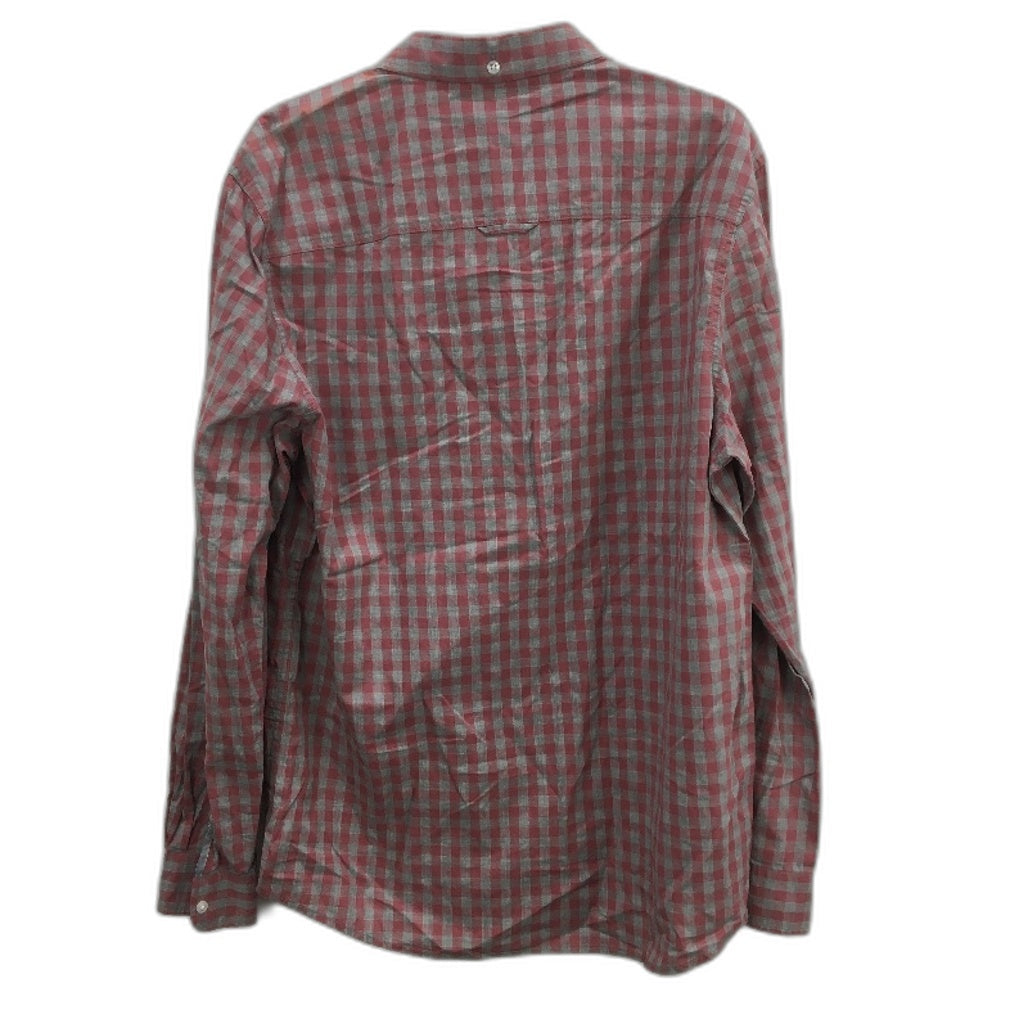 Jeanswest Watkins Grey & Red Check Long Sleeve Button Up Shirt Mens Size Large