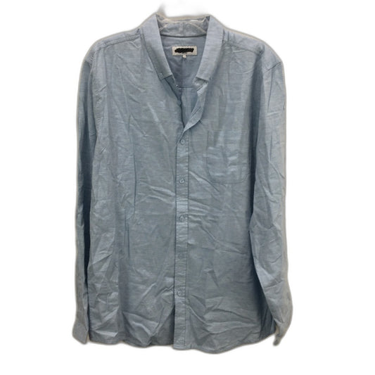 Jeanswest Light Blue Plain Long Sleeve Button Up Shirt Mens Size Large