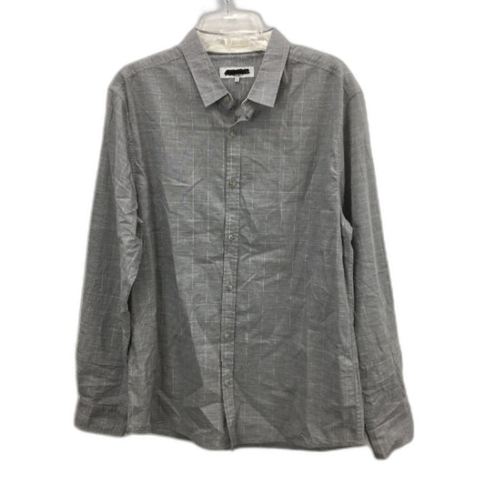 Jeanswest Grey Check Lined Long Sleeve Button Up Shirt Mens Size Large