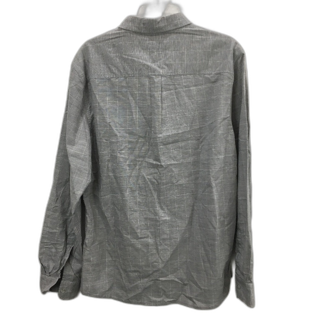 Jeanswest Grey Check Lined Long Sleeve Button Up Shirt Mens Size Large