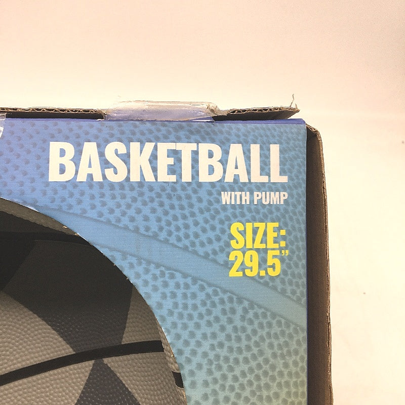 Shaq Official Size 7 Indoor & Outdoor Basketball Grey Patterned 29.5" With Pump
