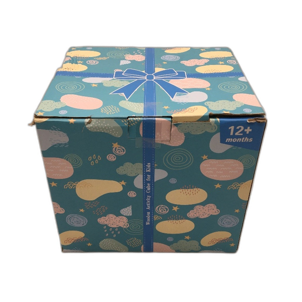 Time Teacher Shape Sorter Wooden Activity Cube Ages 12+Months NEW