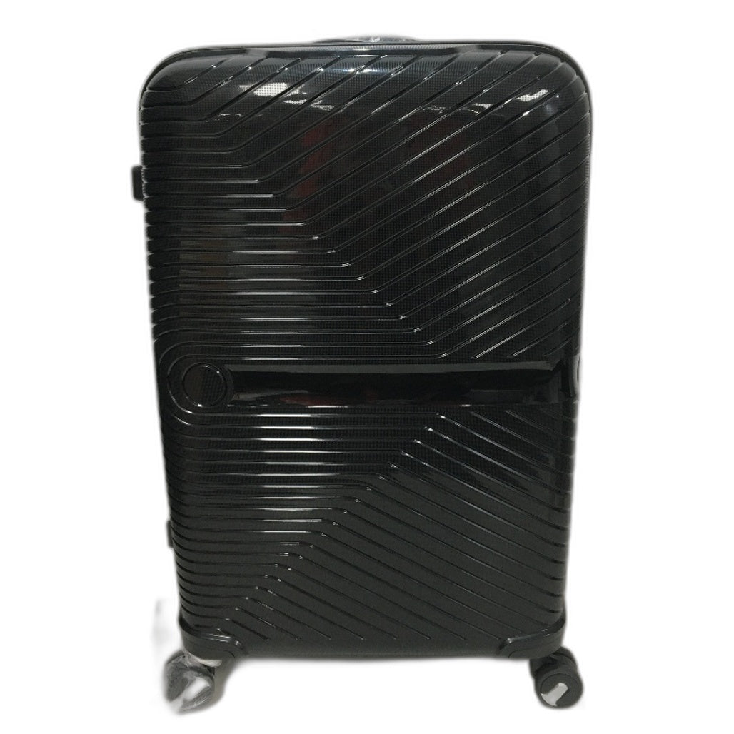 Black XL Spinner Wheeled Travel Luggage Combination Lock Suitcase 72cm NEW