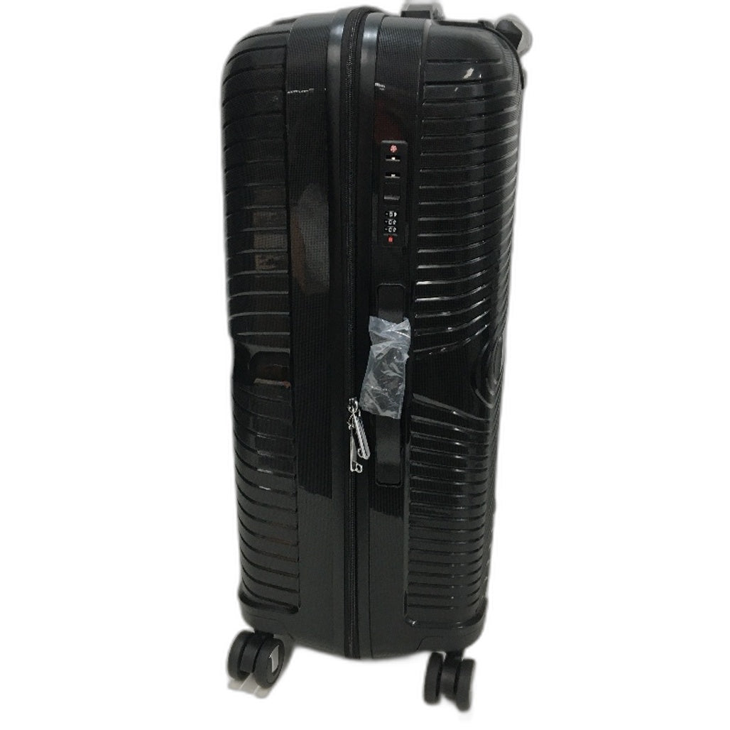 Black XL Spinner Wheeled Travel Luggage Combination Lock Suitcase 72cm NEW
