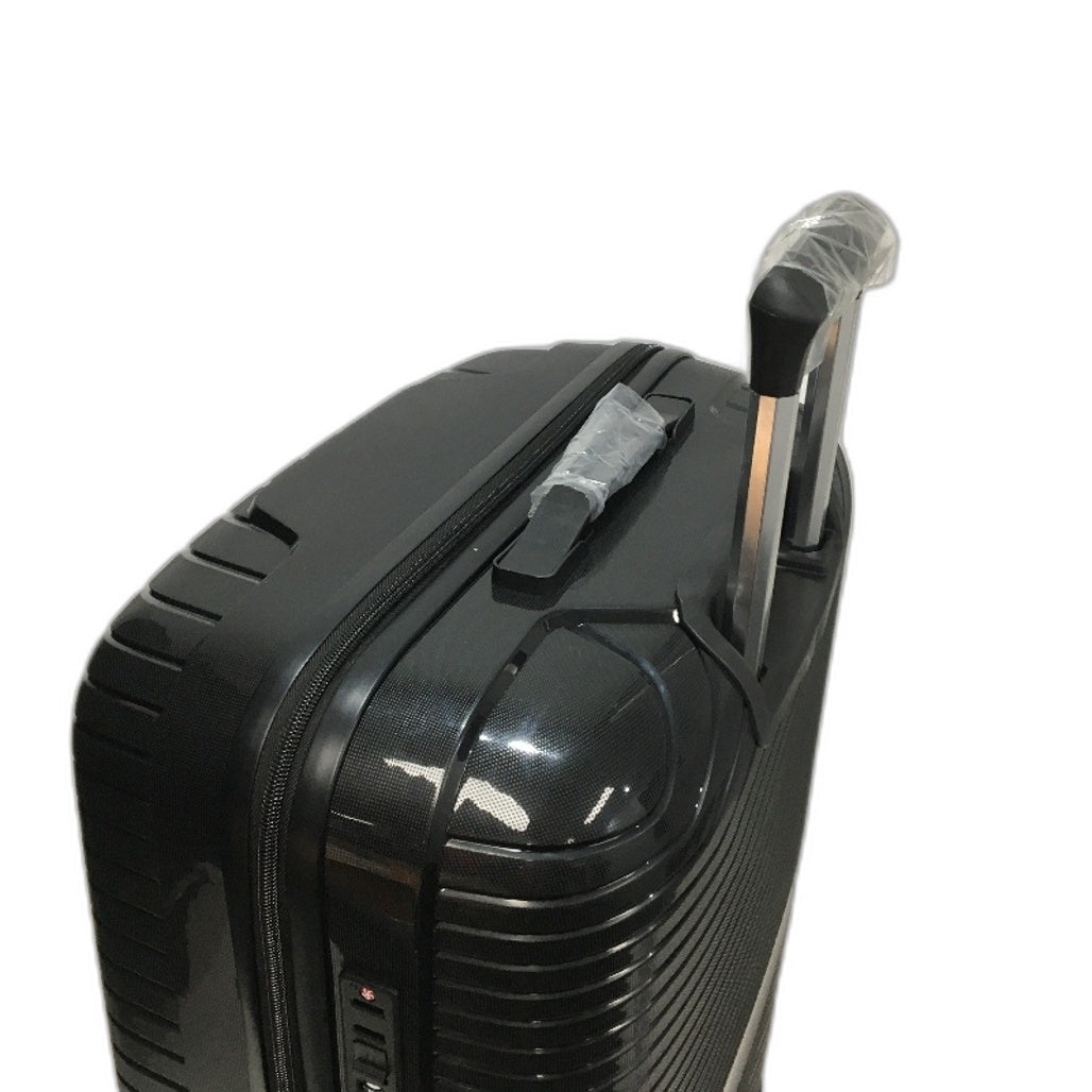 Black XL Spinner Wheeled Travel Luggage Combination Lock Suitcase 72cm NEW