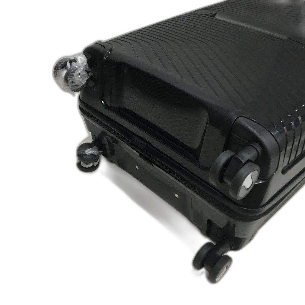 Black XL Spinner Wheeled Travel Luggage Combination Lock Suitcase 72cm NEW