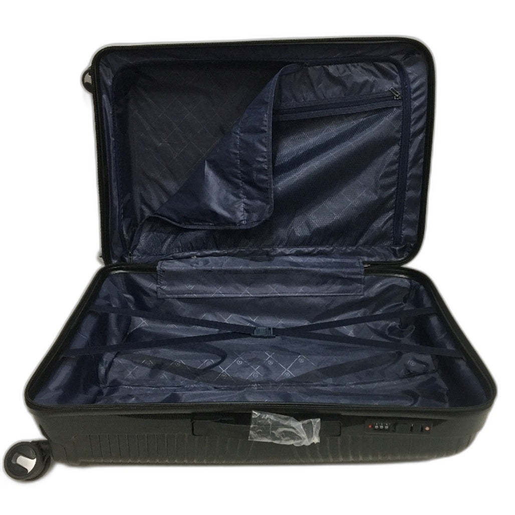 Black XL Spinner Wheeled Travel Luggage Combination Lock Suitcase 72cm NEW