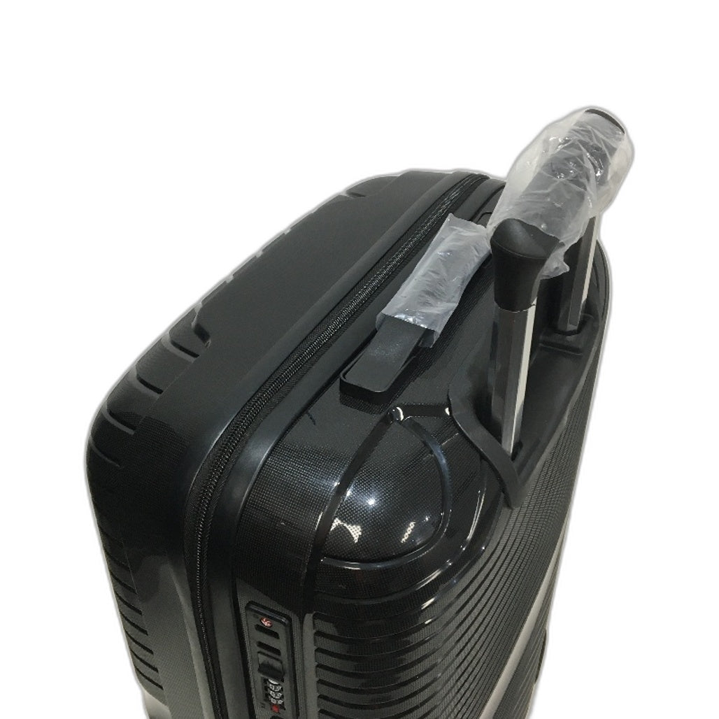Black 24" Spinner Wheeled Travel Luggage Combination Lock Suitcase 60cm NEW