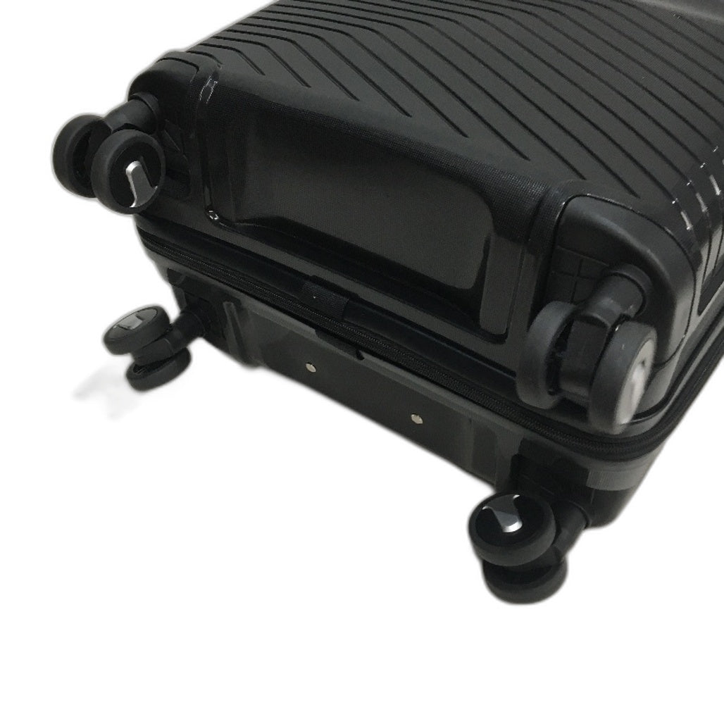 Black 24" Spinner Wheeled Travel Luggage Combination Lock Suitcase 60cm NEW