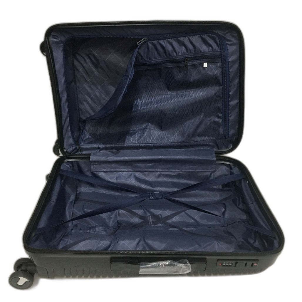Black 24" Spinner Wheeled Travel Luggage Combination Lock Suitcase 60cm NEW