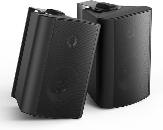 Herdio 4" Outdoor Speakers Indoor Wall Mount Speakers Waterproof Bluetooth NEW