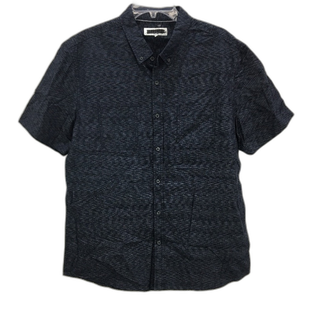 Jeanswest 2Pack Navy Plue Streaks Cotton SSleeve Casual Shirts Mens Size L NEW