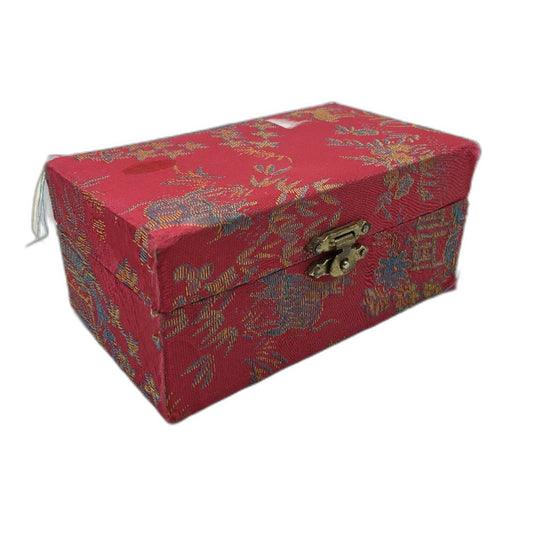 VINTAGE Etched Red Wooden Baoding Chinese Exercise Stress Balls In Storage Box