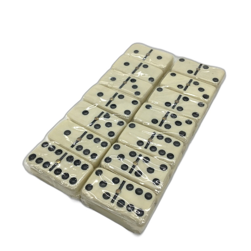 RETRO Aero Plane Set of 28 Double Six Dominoes In Plastic Storage Box