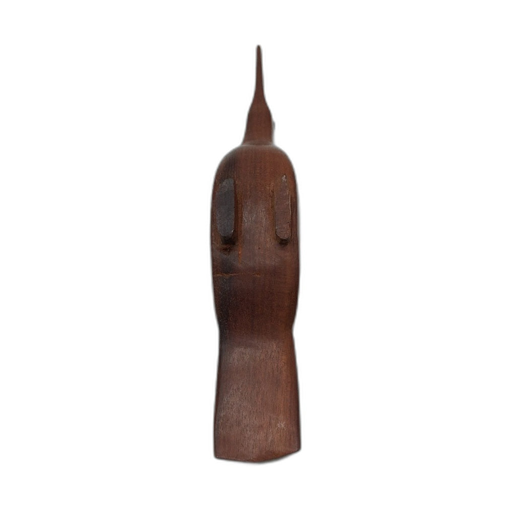 Handcrafted 3 Piece Stained Natural Timber Animal Set Inc Stingray, Hippo & Bird