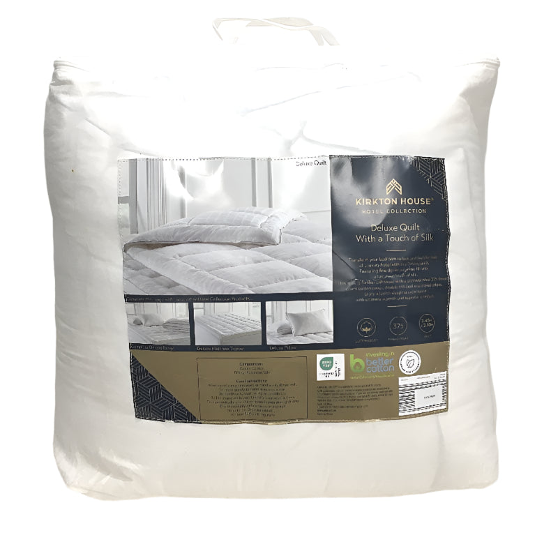Kirkton House 375TC Cotton Cover Touch Of Silk Deluxe Quilt KING Size NEW
