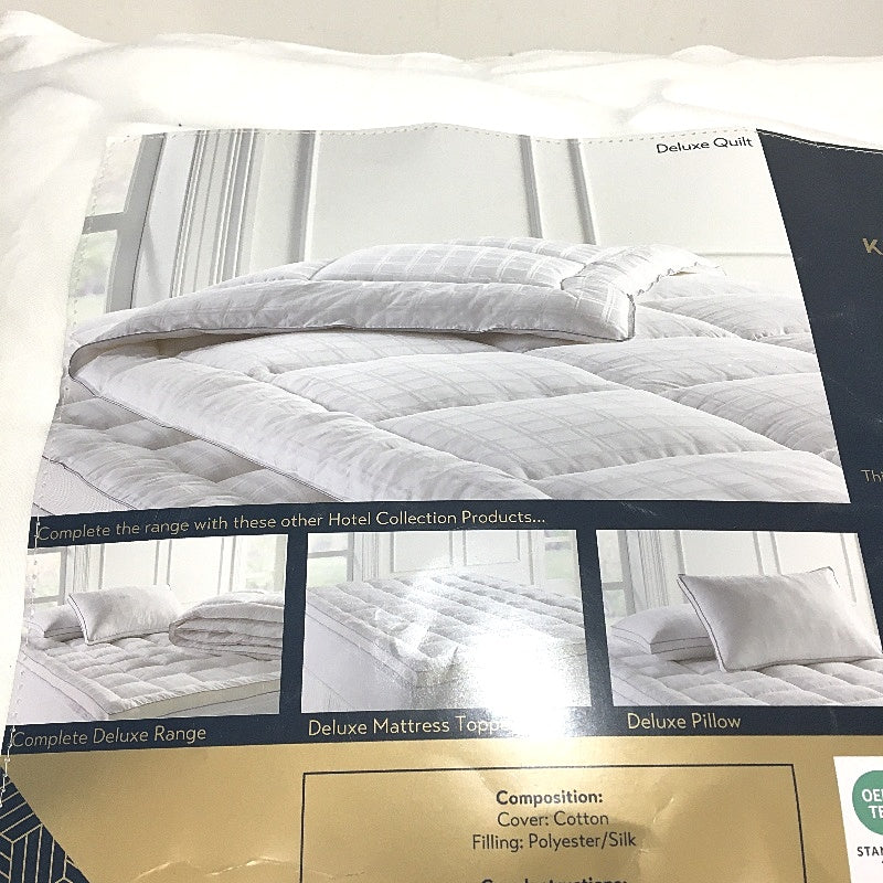 Kirkton House 375TC Cotton Cover Touch Of Silk Deluxe Quilt KING Size NEW