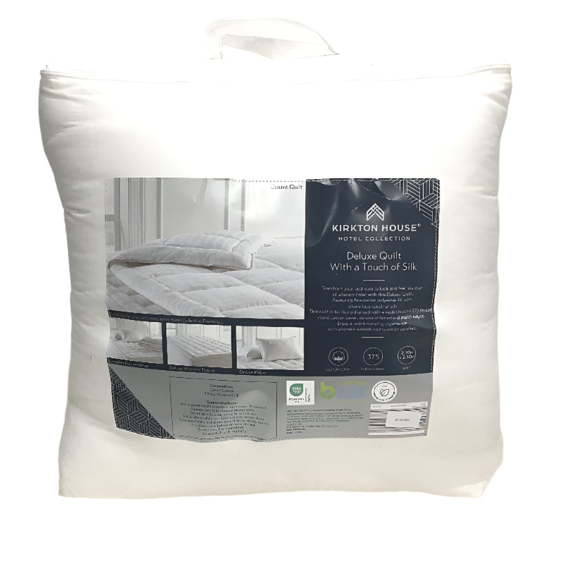Kirkton House 375TC Cotton Cover Touch Of Silk Deluxe Quilt QUEEN Size NEW
