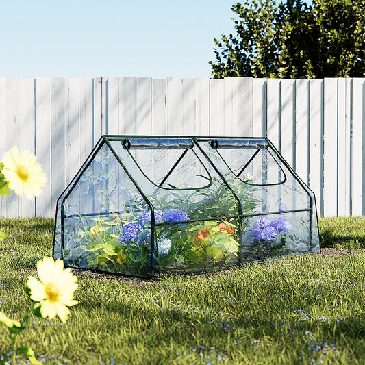 Green Fingers Mini Greenhouse Raised Garden Bed Planter Box 180 x 90cm NEW