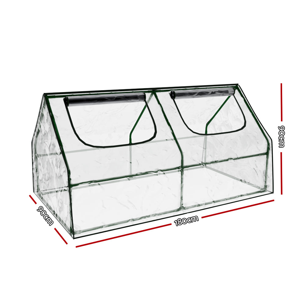 Green Fingers Mini Greenhouse Raised Garden Bed Planter Box 180 x 90cm NEW
