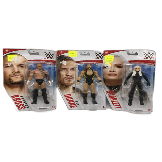 Mattel 2020 WWE Wrestling 3 Pce Figurine Pack Inc Karrion Kross & Scarlett NEW