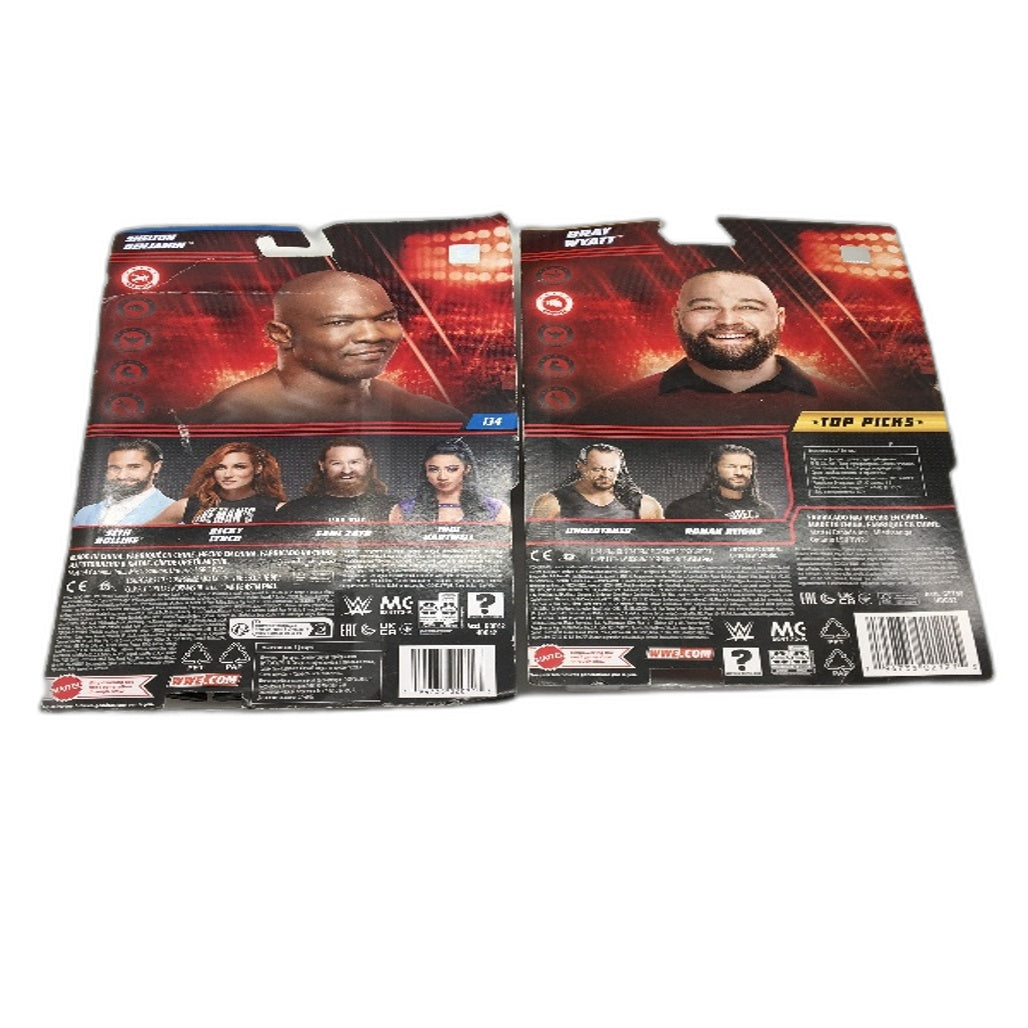 Mattel 2021/2 WWE Wrestling 3 Pce Figurine Pack Inc Becky Lynch Bray Wyatt NEW