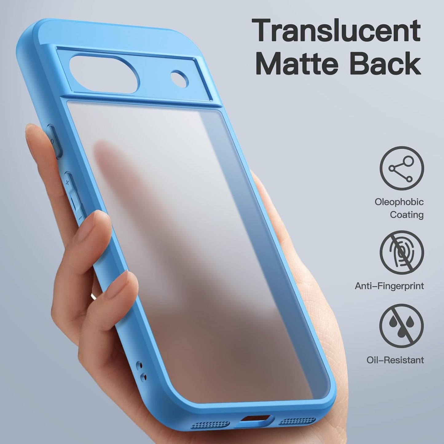 JETech Matte Basic Cases Case for Google Pixel 8a 6.1-Inch Frosted DEMO