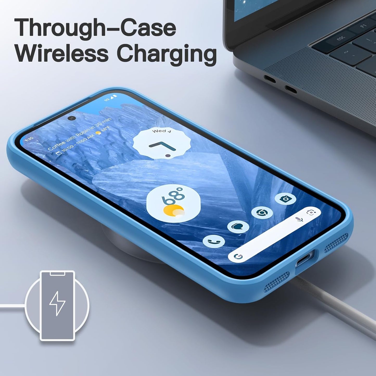 JETech Matte Basic Cases Case for Google Pixel 8a 6.1-Inch Frosted DEMO