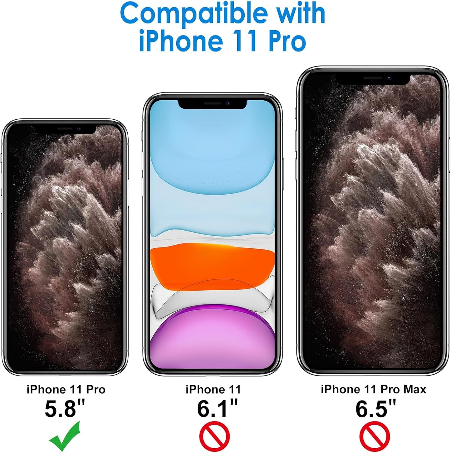 JETech Case for iPhone 11 Pro 5.8-Inch, Non-Yellowing Shockproof Phone Bumper Co