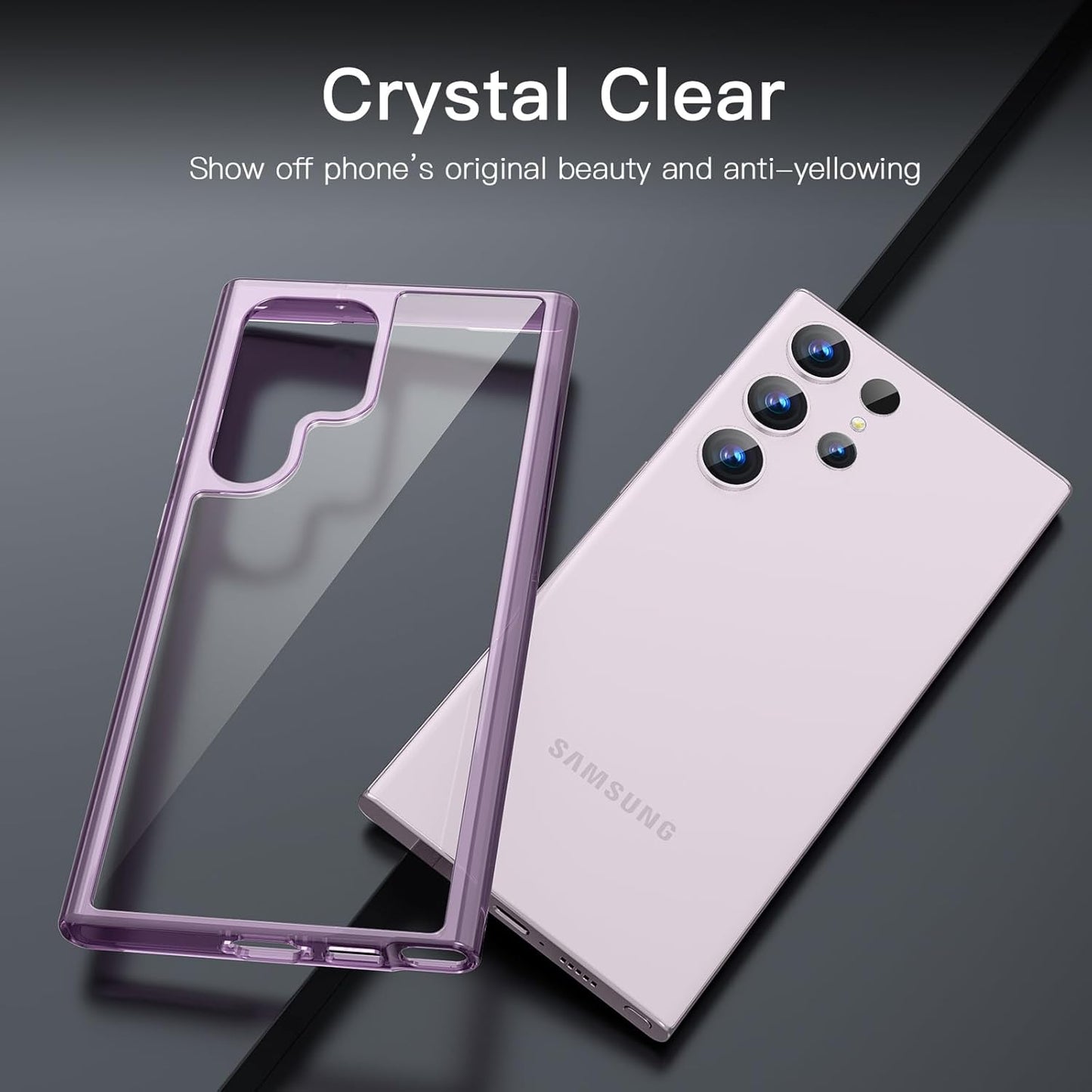 JETech Basic Case for Samsung Galaxy S23 Ultra 5G 6.8-Inch Non-Yellowing DEMO