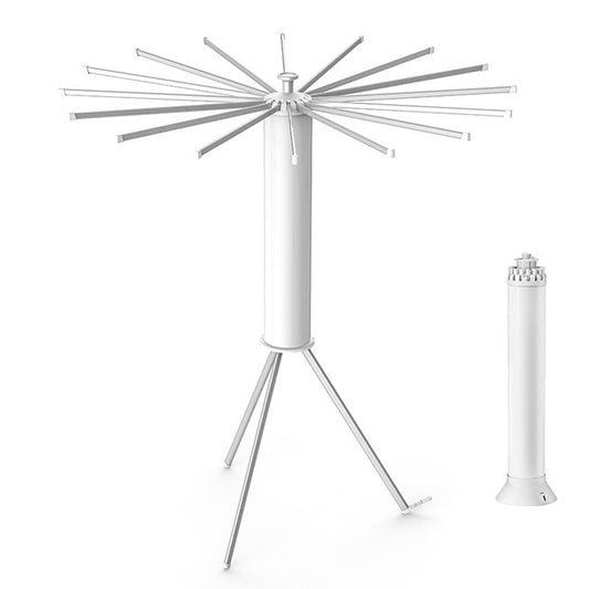 MTSDM 360° Rotating Foldable Clothes Drying Rack, Standing Dry White NEW