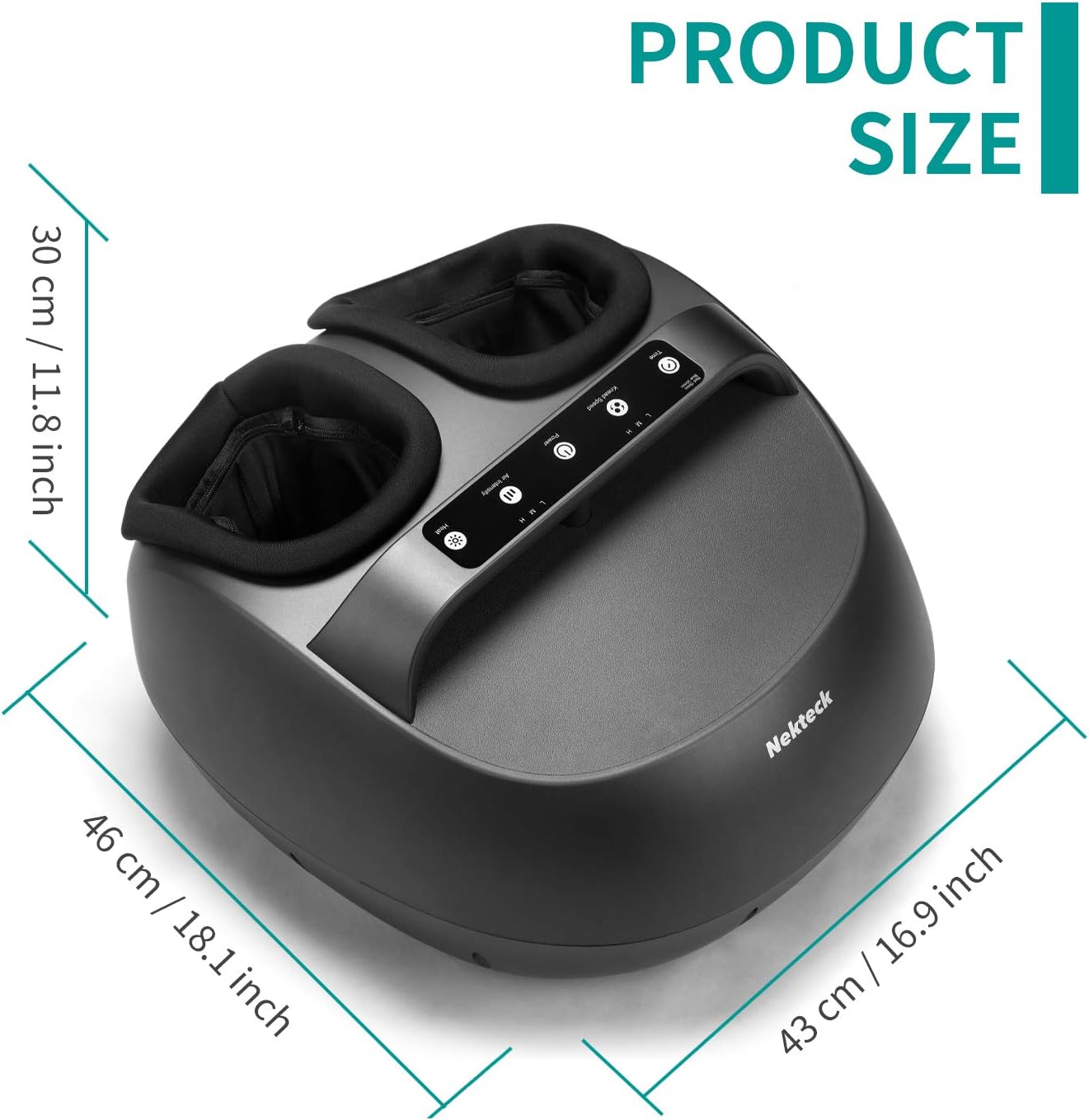 Nekteck Foot Massager Machine with Heat Shiatsu Deep Kneading DEMO