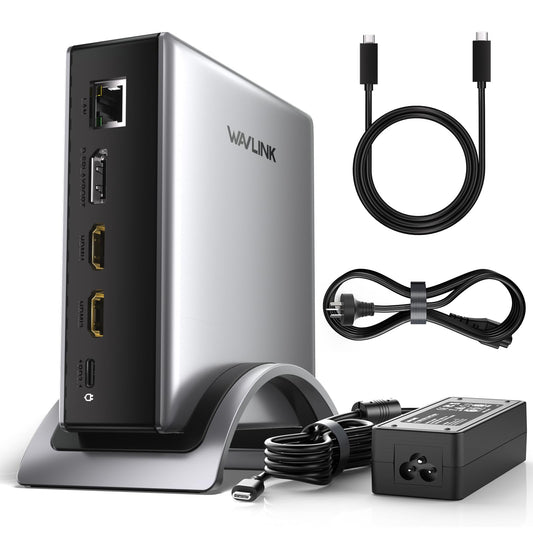 WAVLINK 9-in-1 USB-C Laptop Docking Station with Triple Display Support, DEMO