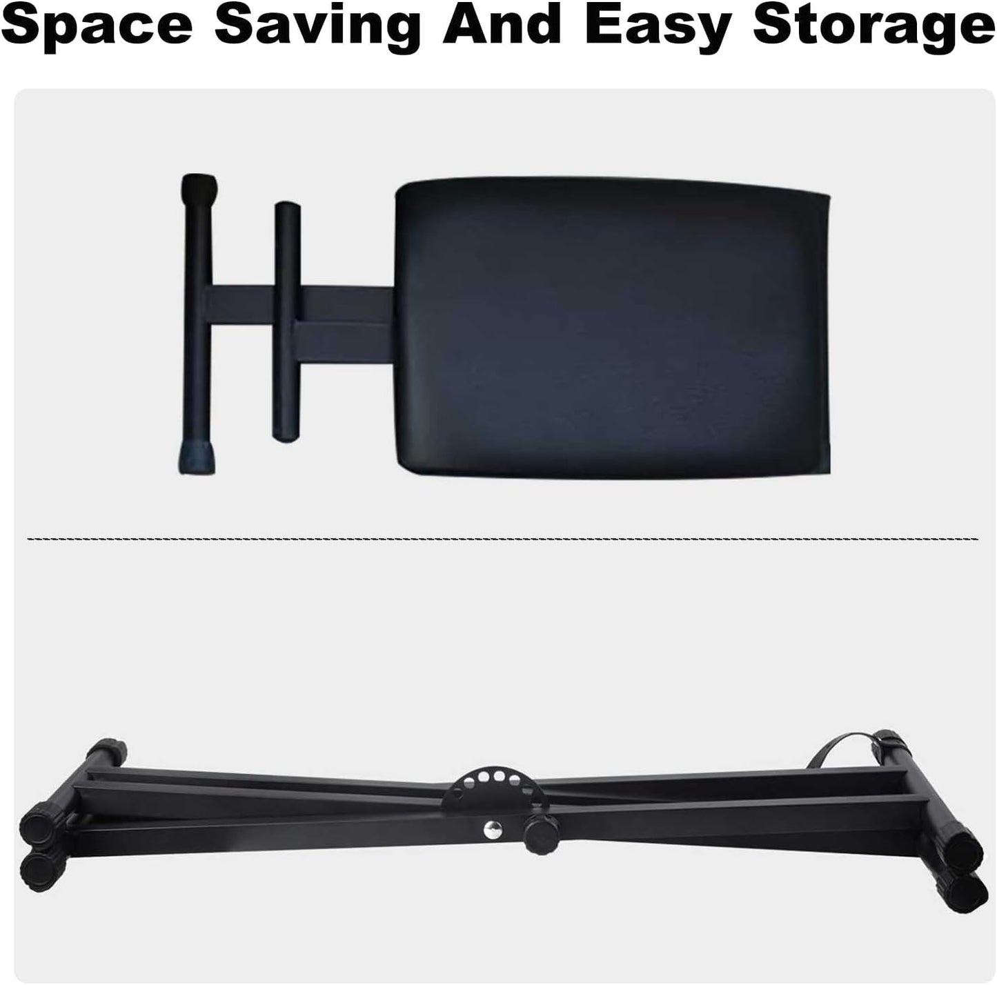 Sulishang Adjustable Accessories Portable Piano Keyboard Stand and Bench NEW