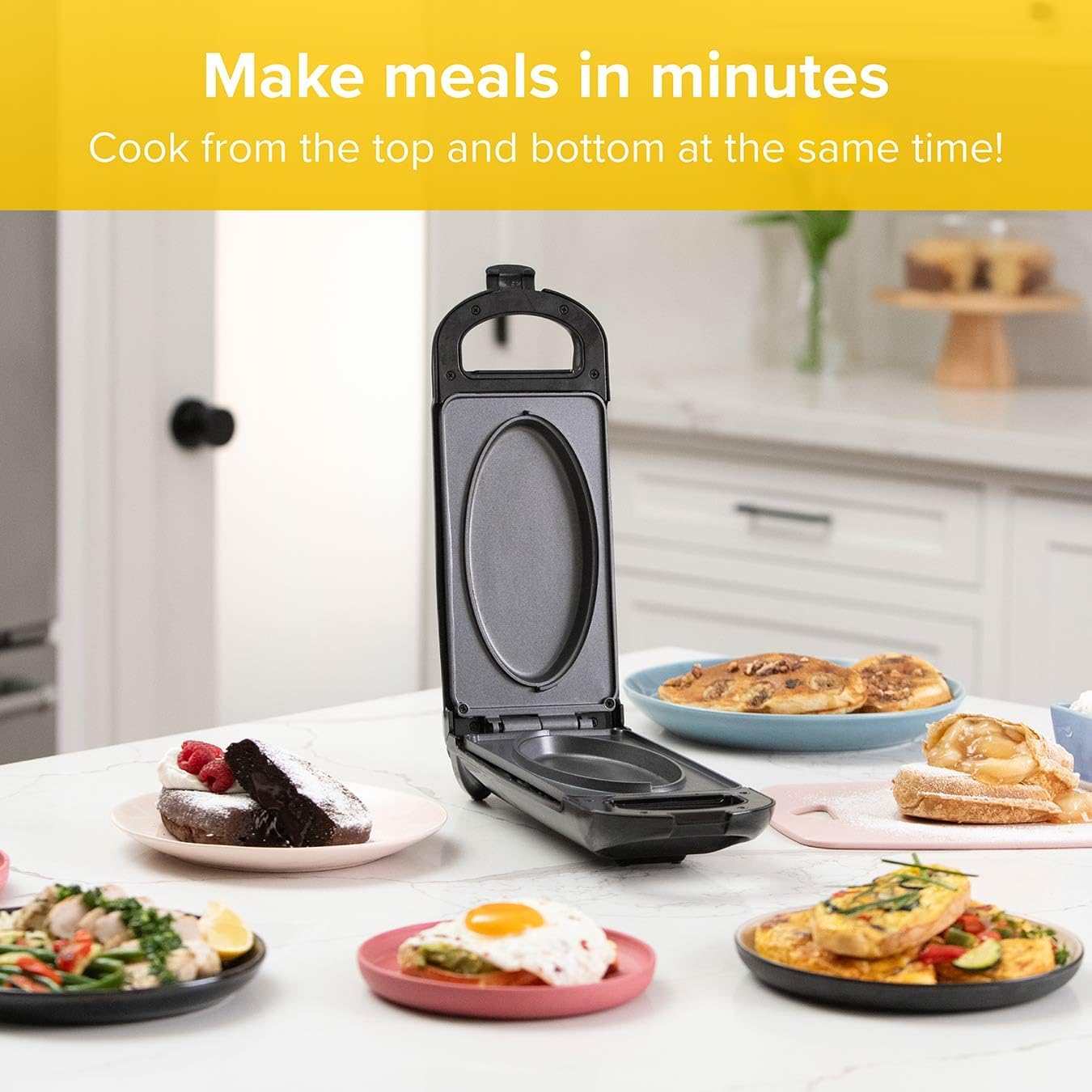 DREW & COLE 700W Non-Stick Multicooker for Cooking Steaks, Omelets More DEMO