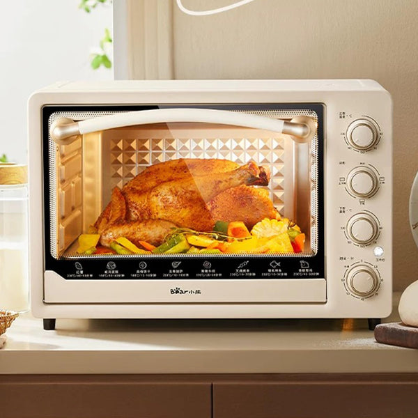 Dysokan 40L Countertop Convection Mini Oven Toaster, Off-White, Capacity DEMO