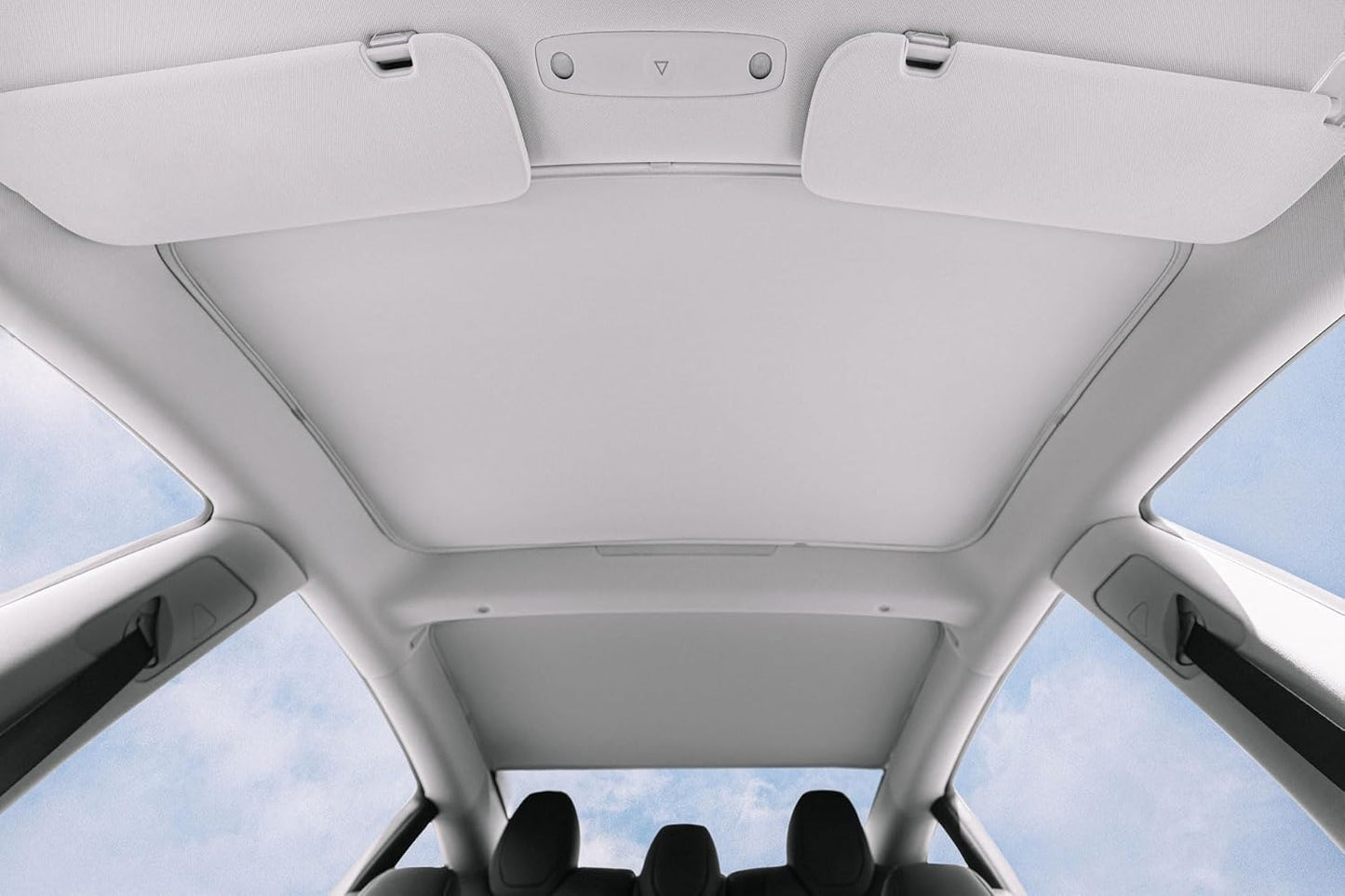 VION Grey Tesla Model 3 Roof Sunshades - Precision Fit Full Coverage DEMO