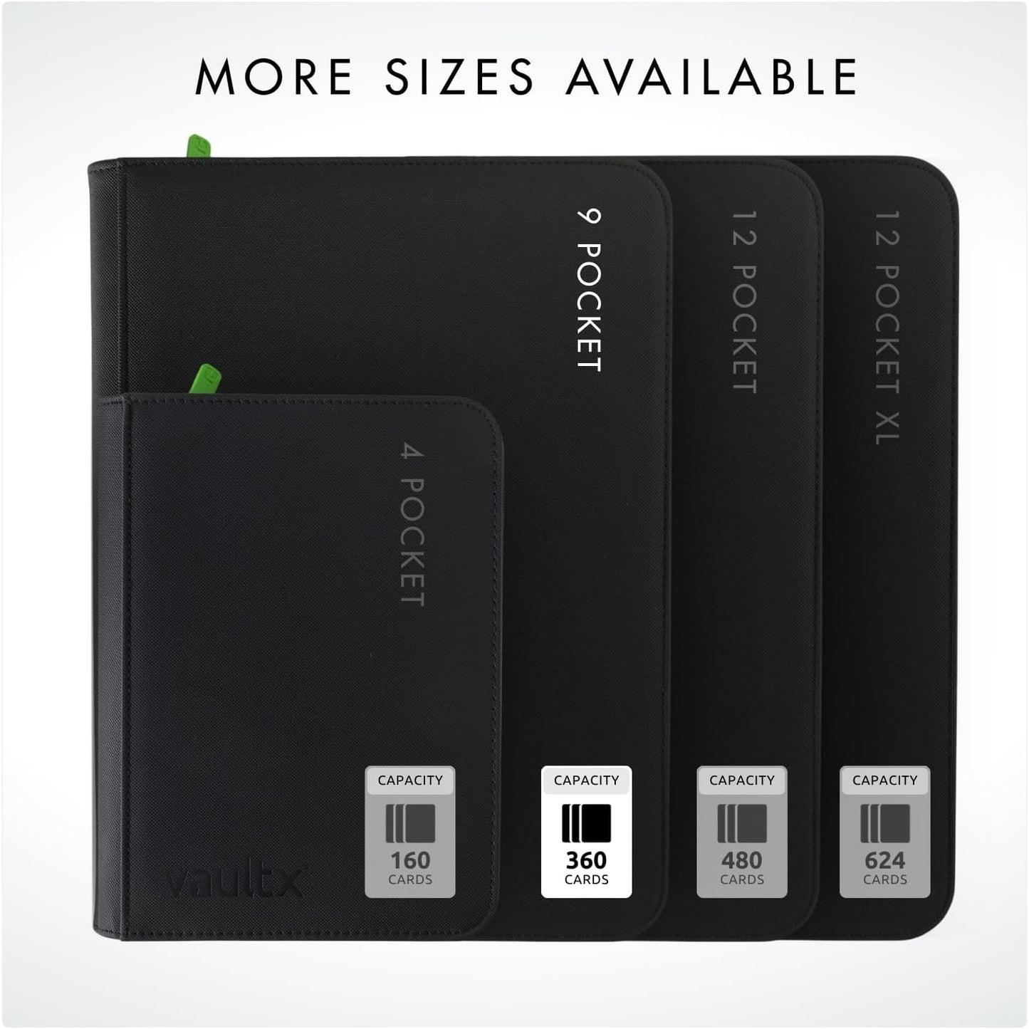 Vault X Albums 9 Pocket Zip Binder Album 360 Cards Exo-Tec Material 26cm NEW