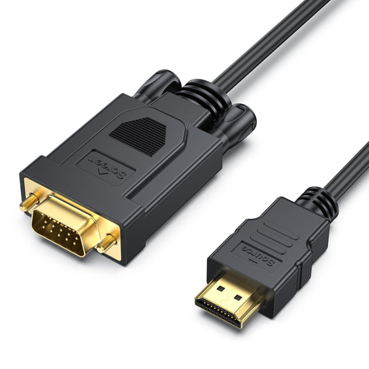 BENFEI HDMI to VGA Adapter Cable, 6 Ft, Male, Uni-Directional, 1 Pack DEMO